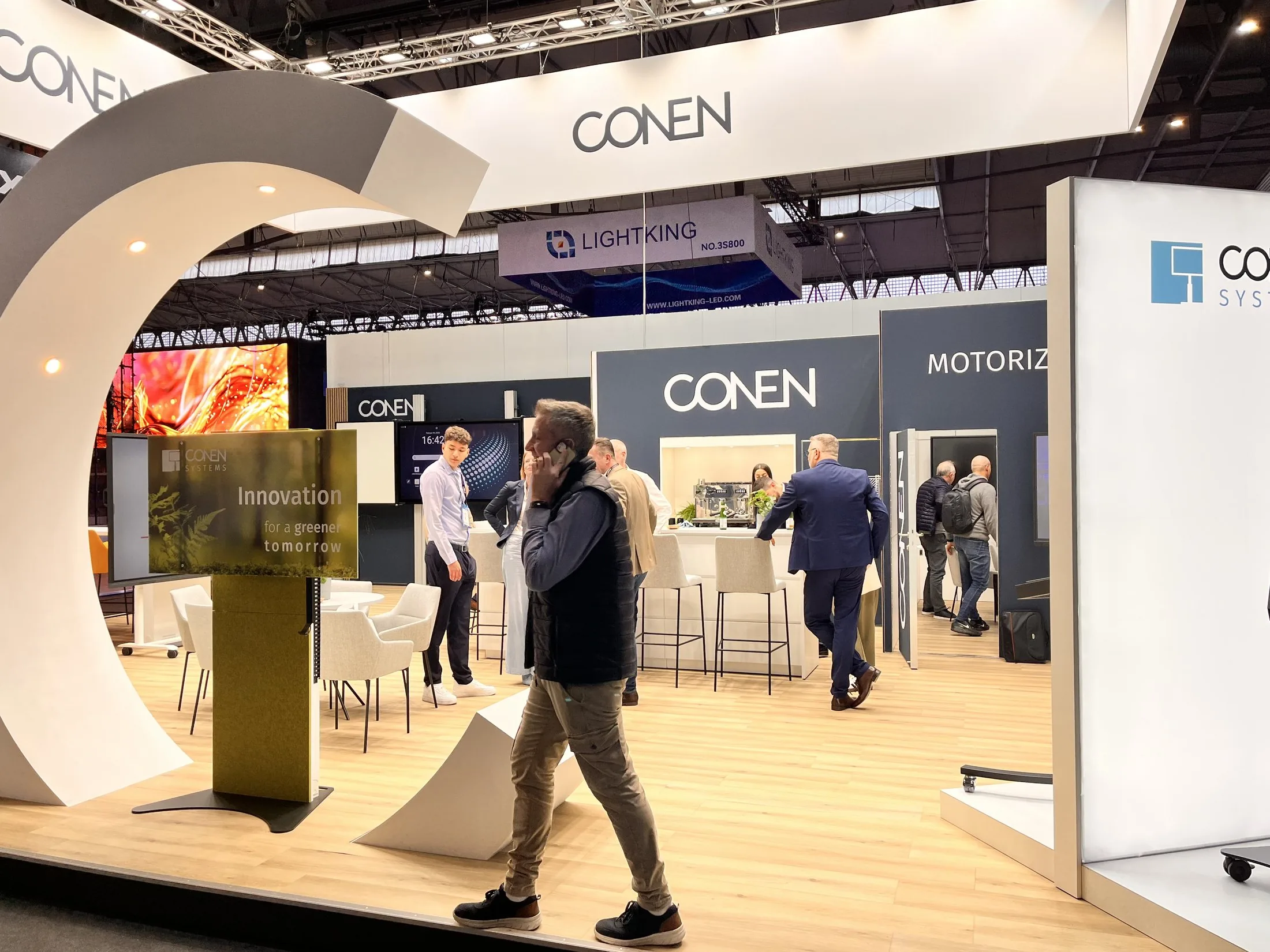Stand CONEN — salon ISE 2025 — Barcelone — affluence sur le stand